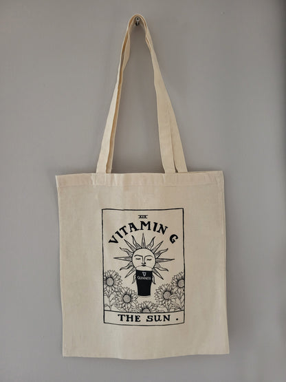 Vitamin G - Guinness | Irish Tarot Card Graphic Tote Bag alternative view | Mauds Studio