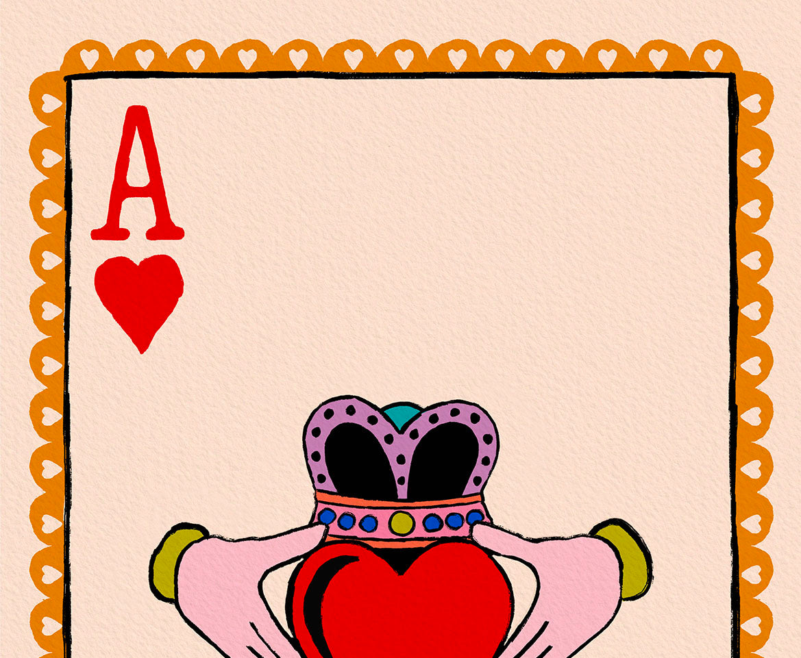 Claddagh Ace of Hearts Irish Wall Art